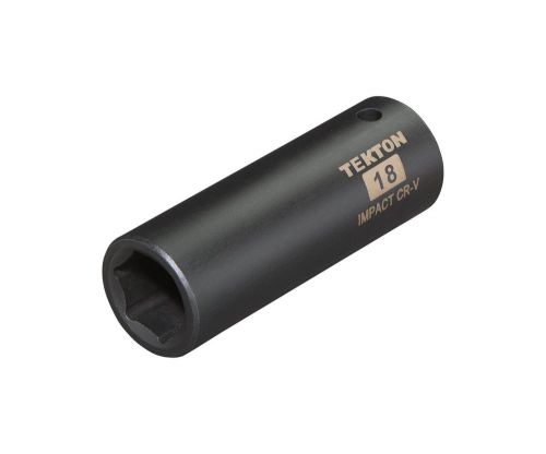 TEKTON 47809 1/2-Inch Drive by 18mm Deep Impact Socket Brand New!