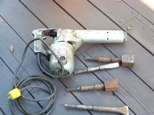 Vintage black &amp; decker electric hammer drill with case and shank bits for sale