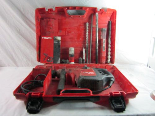 HILTI TE50 ROTARY HAMMER DRILL WITH Case/Accessories. Works Great! FAST SHIPPING