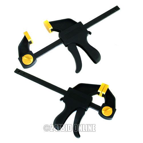 2 PACK 6&#034; RAPID BAR CLAMP / SPREADER 150mm QUICK RELEASE RATCHETING CLAMPS 50kg