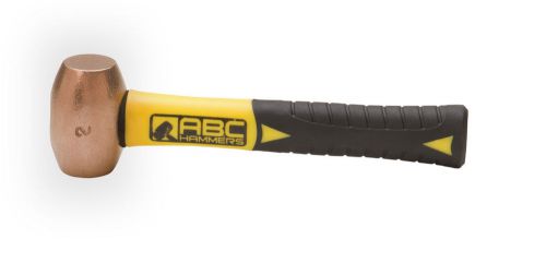 Abc hammers bronze/copper drilling hammer, 2-lb 8-in fiberglass handle #abc2bzfs for sale