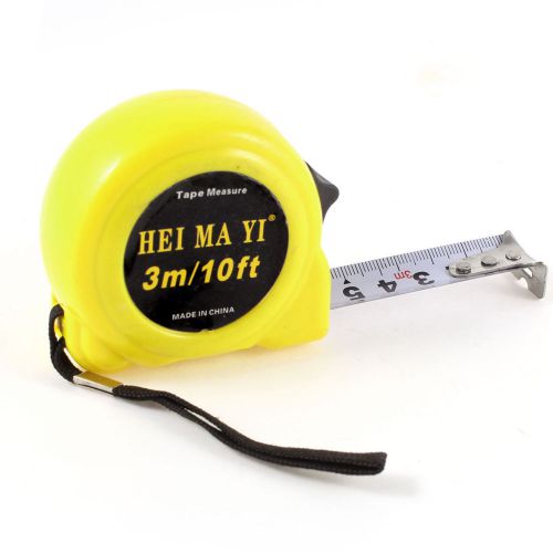 Yellow shell ruler tape architect measuring tool 3 meters for sale