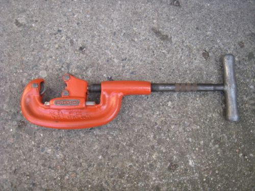 Ridgid 2A Heavy Duty Pipe Cutter 1/8&#034;-2&#034; Capacity 32820 Used Free Shipping
