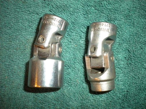 1 lot of 2 wright 3/8 drive flex sockets for sale