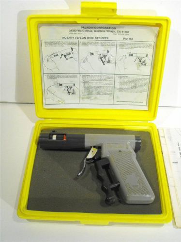 Paladin pa1150 rotary teflon wire stripper for sale