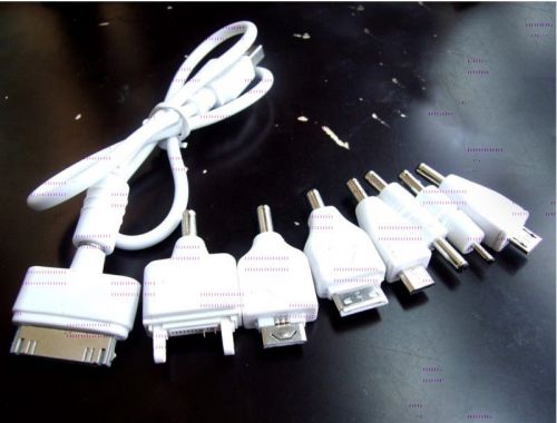 8 in 1 Plug USB TO 3.5mm x 1.3mm Multi-Function for cell phones Charger Cable