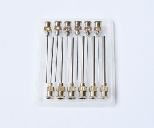24pcs 1.5&#034;  12Ga-23Ga Blunt stainless steel dispensing Syringe Needle Tips