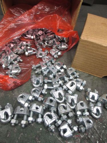 100 peices- 3/16 galvanized cable/steel wire clamps  new for sale