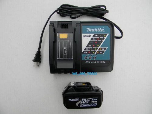 New makita lxt dc18rc 18v fast charger 18 volt, bl1830 battery, replaced dc18ra for sale