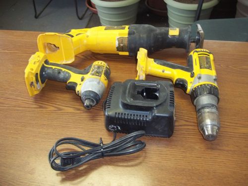 Dewalt Tool Combo 2 drills 1 hackzall and 1 charger