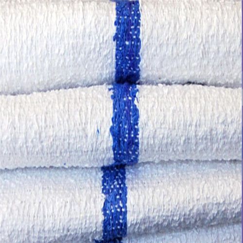10 DOZEN BLUE STRIPED BAR TOWELS  MOPS 100% COTTON-(FIRST QUALITY) (A-I-A BRAND)