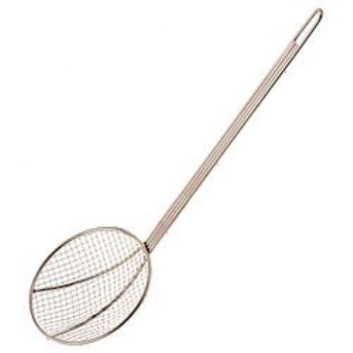 New browne foodservice 1306t nickel plated skimmer with square mesh  6-inch for sale