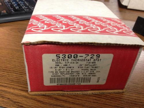 NOS NEW IN BOX ROBERTSHAW 5300 729 ELECTRIC THERMOSTAT SPST KXP 316 24