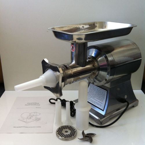 New MTN 199 Commercial Quality 1HP Stainless Steel Electric Meat grinder #22