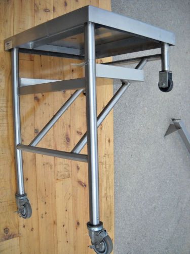 Stainless 26&#034; x 24&#034; Sliding Meat Slicer Equipment Table