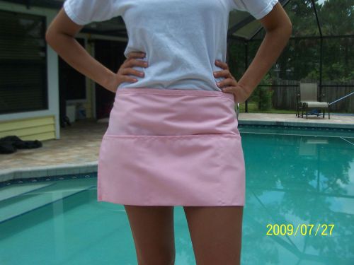 solid light pink apron,waist aprons,server aprons,aprons for cooks,funky prints