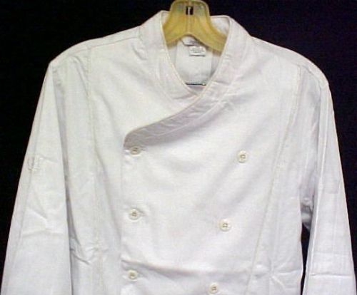 White chef coat cia culinary institute america 6x new style 9600 for sale