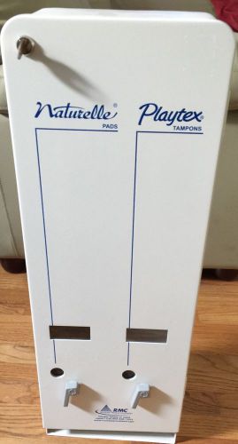 Rochester Midland J6-RC Dual Napkin Tampon Vendor Playtex Kotex Sanitary Napkins