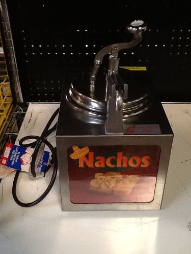 Pump-Style Nacho Cheese Warmer w/ Heated Spout &amp; Lighted Sign