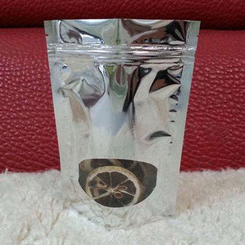 Metallic ziplock bag with round window grip seal packing bags 17x25cm #a9 for sale