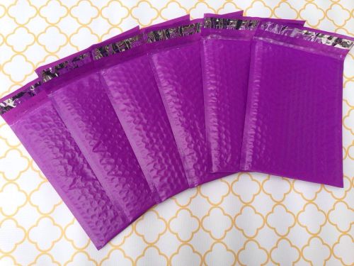 20 6x9 Purple Padded Bubble Mailers - Colored Self Adhesive Bubble Mailers