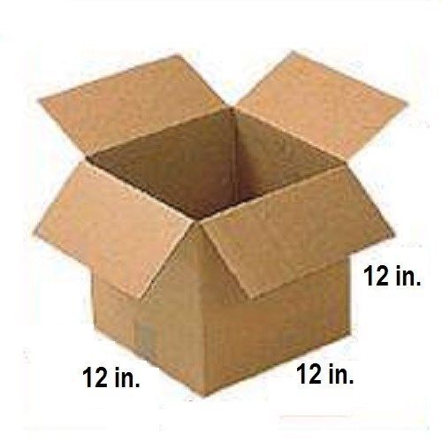 Lot 50 small cardboard shipping boxes 12/12/12 inch box for sale