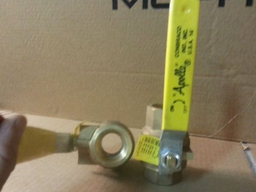 Apollo  brass 1 1/4  inch threaded ball valve for sale