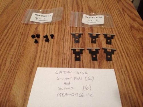 Hp indigo press parts 3000/5000 new gripper pads (6) and screws (6) for sale