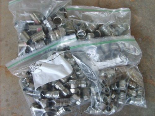 (4) Zip Bags of Assorted Conduit Fittings (Wow A Fantastic Deal )