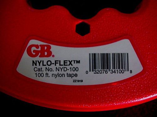 Gardner bender cat #nyd100 nyloflex non-conductive nylon 100’ fish tape for sale