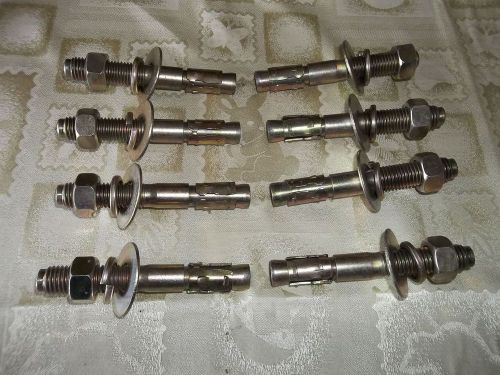 Concte anchors 3/4&#034; x 5 1/2&#034; with nuts and washers for sale