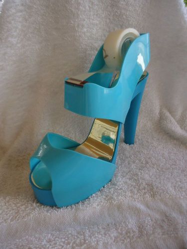Ladies &#034;blue high heel&#034;scotch tape dispenser for sale