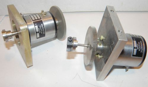 (2) Vintage STERLING MAGNETIC CLUTCH MODEL T-500 &amp; T-502 24VDC Tesyted Good