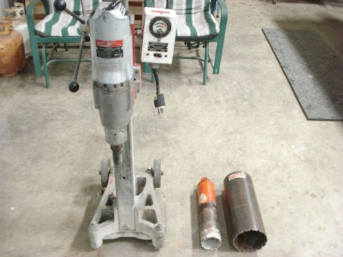 MILWAUKEE DYMODRILL CORE DRILL MODEL 4094 WITH MILWAUKEE DYMORIG STAND