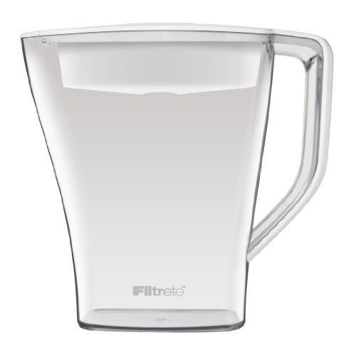 Filtrete Water Pitcher 8 Cup Glass Filters Kitchen Refrigerator Bottled