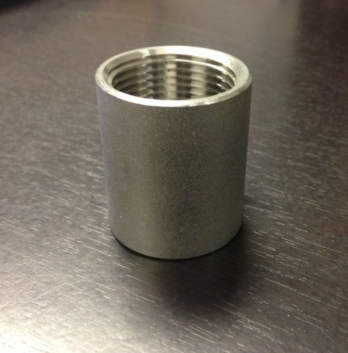 Coupling 1&#034; npt 150# 304 stainless steel ss home brew pipe fitting keg mash 725 for sale
