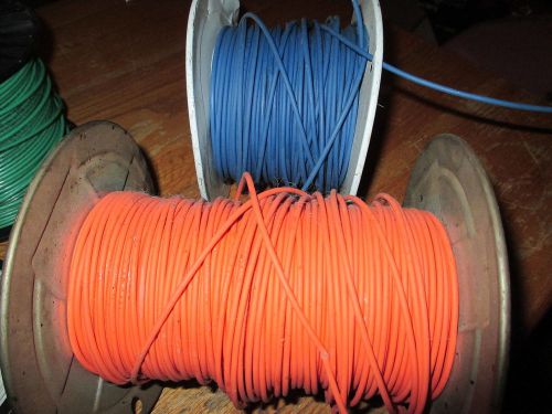 2 spools 16 awg SXL wire Orange 580 ft. Blue 270 ft.  Stranded
