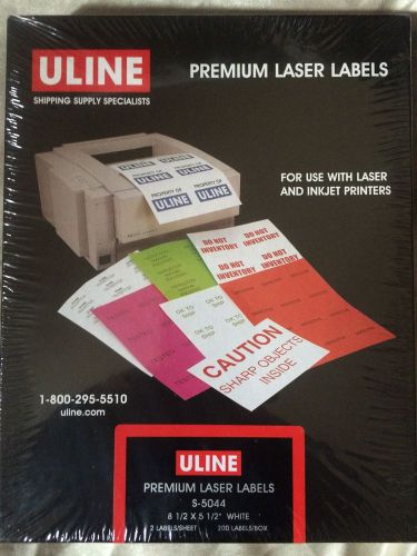 Uline Premium Laser Labels 2 Pack