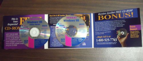 WINDOWS 95 VIDEO PROFESSOR  2 CD FREE INTRODUCTORY OFFER VINTAGE