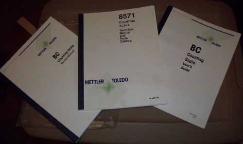 Mettler Toledo Counting Scale  Manuals- Model 8571
