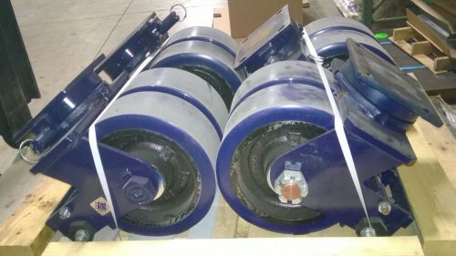 LARGE, INDUSTRIAL CASTERS, 9000 Lb Capacity Ea. (set of 4)