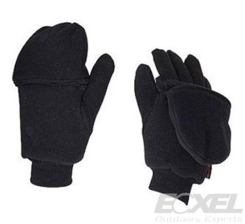 HeatMax #MB1 HotHands, Golf Mittens, BLK Sensitive Fleece + 2 Hand Warmers M/L