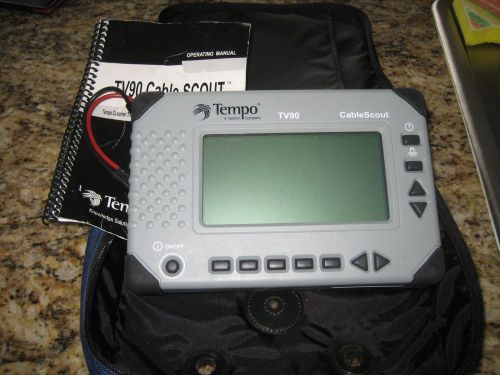 Tempo cablescout tv90 coax catv tdr cable tester w/ std option tv-90 for sale