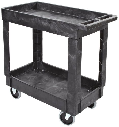 Rubbermaid commercial fg9t6600bla structural foam service cart with lipped shel for sale