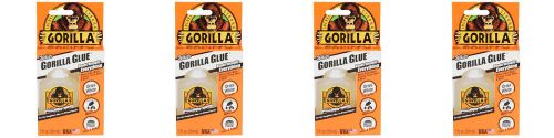 Gorilla Glue White 237J 2 Oz Bottle, Dries White And 2 Times Faster-4-Pack
