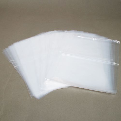 100pcs 10x14 clear plastic 1 mil new flat open top poly bags for t-shirts food for sale