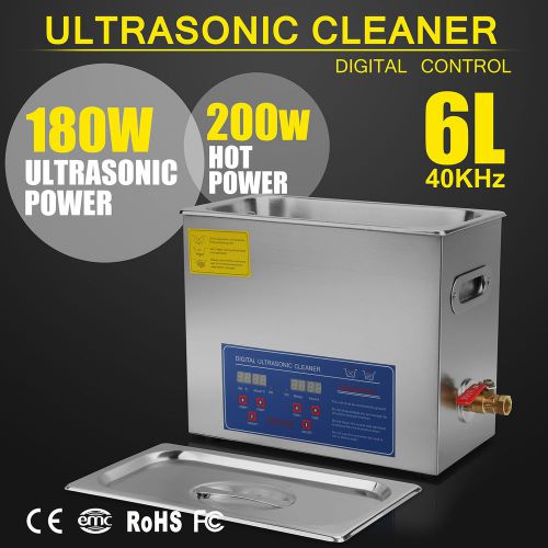 6L 6 L ULTRASONIC CLEANER DRAINAGE SYSTEM FOR HOME USE 110V/60Hz PROFESSIONAL