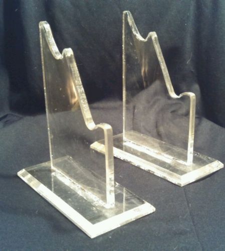 Extra thick 1/4&#034; acrylic double tabletop sword knife display Stand bhd761