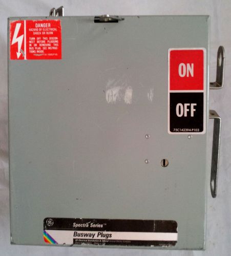 General Electric Spectra Series Busway Plug, SB421RGR, 30A, 240V, 3Ph 4/G wire