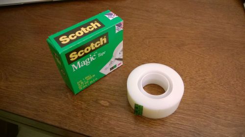 NIB Scotch Magic Tape 3M 810 EACH 3/4&#034; X 1000&#034; Total 3 rolls packs photo safe